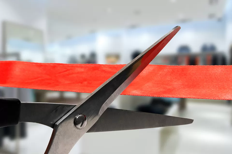 Ribbon Cutting Red Tape